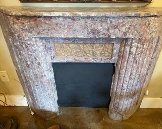 Blush MARBLE fire  place mantle 