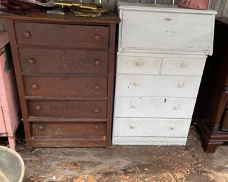  Vintage dresser and desk