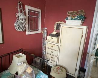 Armoire with drop down desk area (top drawer)