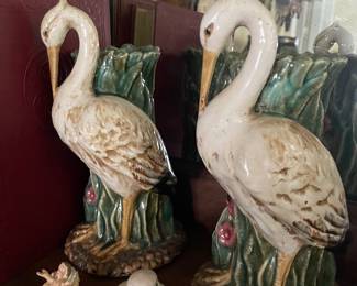  Vintage bird vases