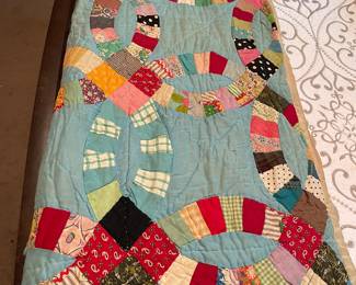 Lovely vintage hand quilted quilts - no damage or major stains, need a good cold water wash 