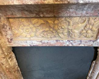 Blush MARBLE fire  place mantle 