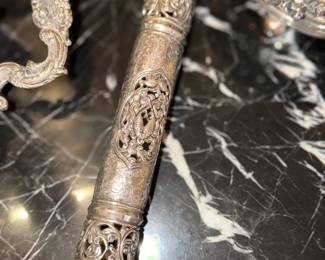 Sterling Silver Scroll Holder