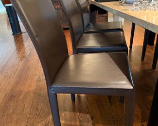 Maria Lee Leather Chairs - 8 Available