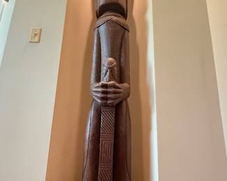 Hand Carved Polynesian Tiki Wood Totem