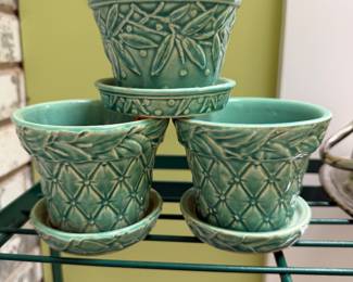McCoy glazed pots