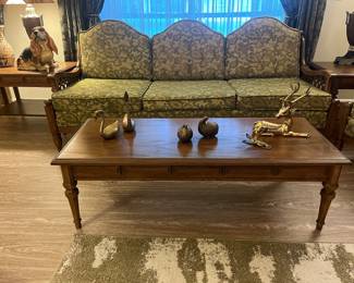 70s vintage sofa, tables