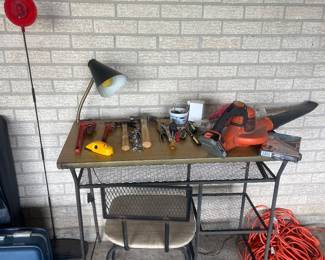 Tools, MCM desk, chair