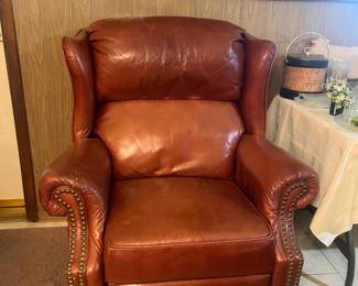 Lane leather recliner