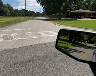 Can only park on the right side of the road. Pictured here. 
