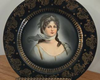 Vintage painted plate