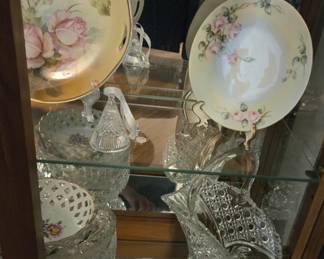 Assorted glass and plates