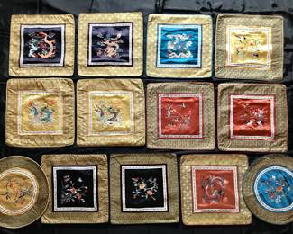 Silk stitched pillow cases