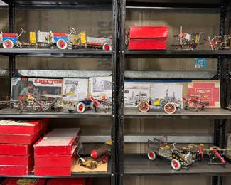 Erector set boxes and models