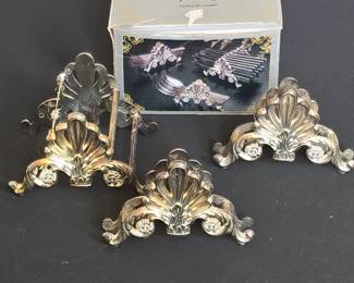 Vintage Leonard SilverPlated Buffet Caddies Set of