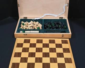 Wooden Chess Set with Box