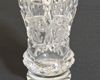 Bohemia Hand Cut Lead Crystal Vase