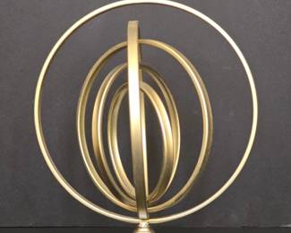 Brass Armillary Sphere Desk Sculpture