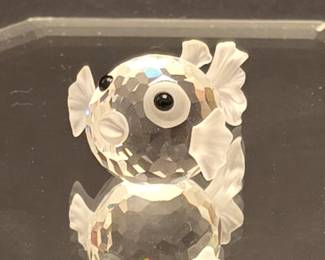 Swarovski Crystal South Sea Pufferfish Figurine