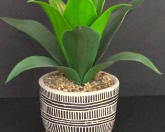 Artificial Agave Plant in Decorative Planter