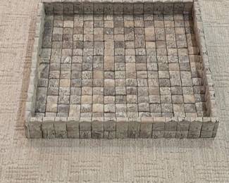 Coconut Shell Mosaic Decorative Tray