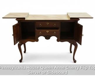 Pennsylvania House Queen Anne Cherry Flip Top Server or Sideboard