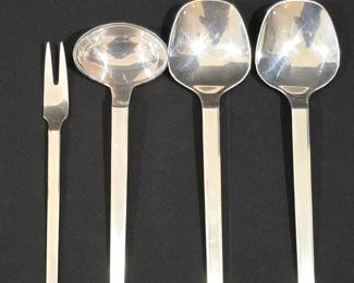 Rosenthal Berlin 3000 73pc Flatware Set Hans Theo Baumann Silverplate w/ Chest