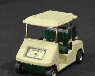 Fossil Golf Cart Desk Clock