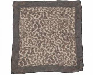 Vintage Leopard Print Scarf