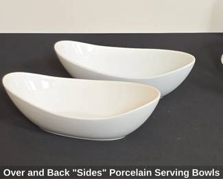 Over and Back Sides Porcelain Serving Bowls