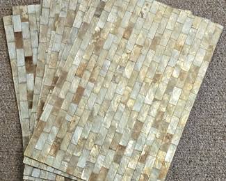 Z Gallerie Capiz Gold Brick Placemats Set of