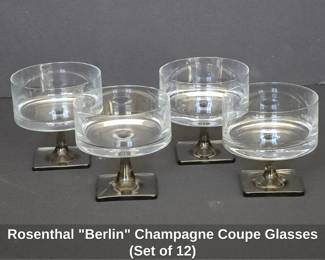 Rosenthal Berlin Champagne Coupe Glasses Set of 12