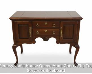 Pennsylvania House Queen Anne Cherry Flip Top Server or Sideboard