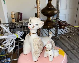 MCM poodle lamp