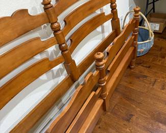 Queen size maple headboard & footboard