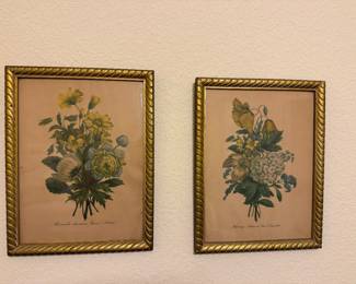 Vintage floral prints 