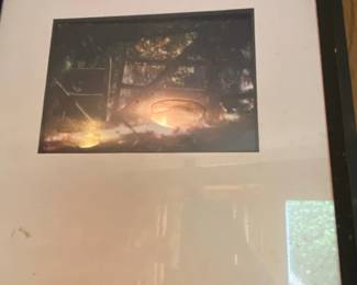 Framed Photograph of a Lamp