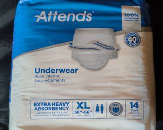 Attends Underwear Extra Heavy Absorbency, XL  Count