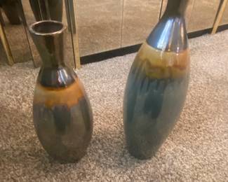 Elk Home Arne Reactive Earthenware Vases Set of 