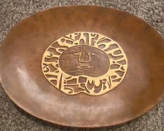 MidCentury Modern Face Decorative Plate