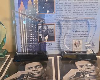 Bob Law Night Talk Award and Memorabilia Lot