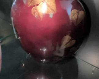 Decorative Vase with Leaf Motif small