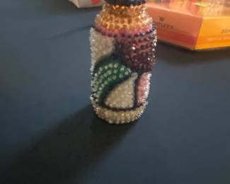 Beaded Vodou Libation Bottle Ornament
