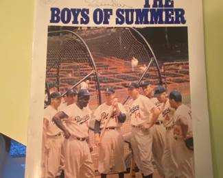 The Boys of Summer Signed Book  Brooklyn Dodgers