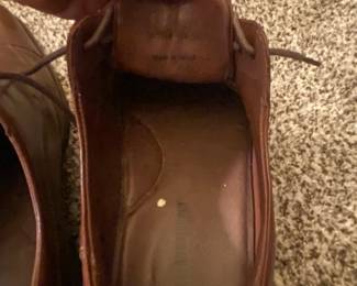 Mens Brown Leather CapToe Oxford Shoes