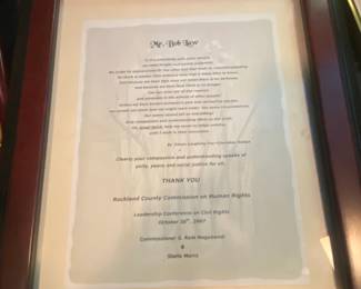 Framed Proclamation for Mr. Bob Law