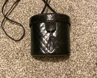 Valerie Quilted Leather Vanity Case Handbag
