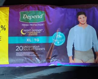 Depend Night Defense Underwear XL TG