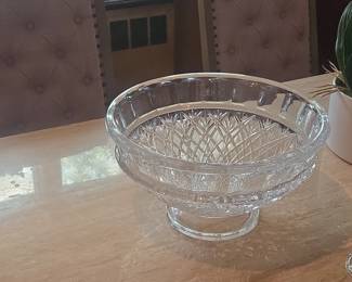 Towle Crystal Footed Punch Bowl B