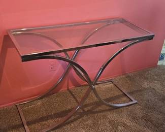 Abstract Metal Sculpture with Spiral Motif sixth image